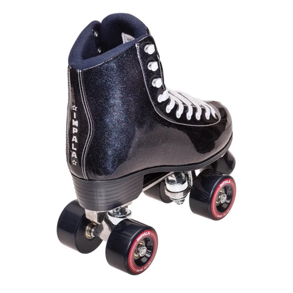 Impala Black Glitter Roller Skates (lightly used , very good condition)